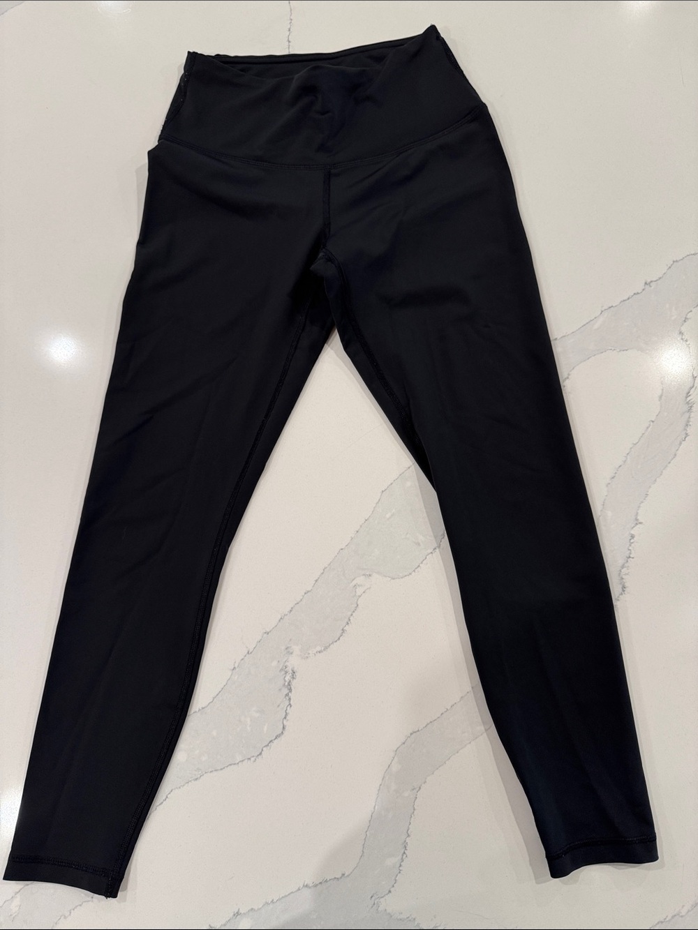 Mid Rise-Waist Black Activewear Leggings